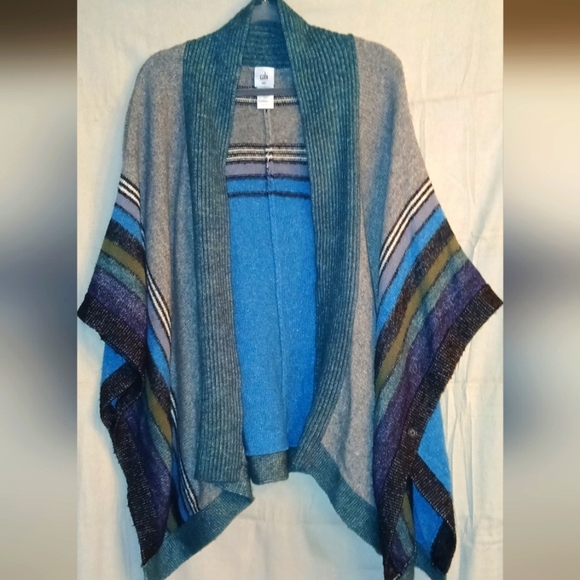 M/L: Cabi Multicolor Striped Women's Wrap Cardigan​ - Picture 1 of 9